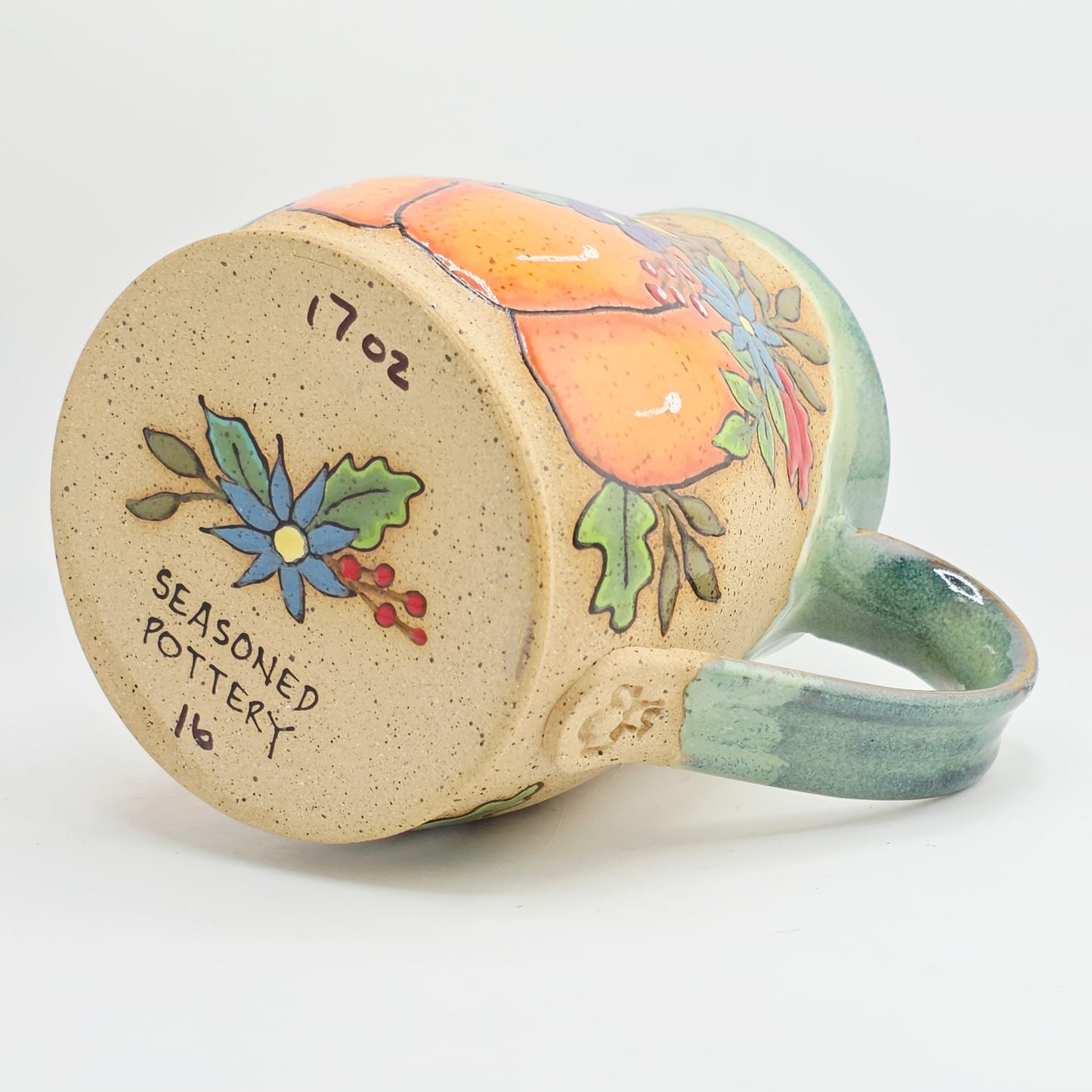 #16 Handmade stoneware Mug 17oz