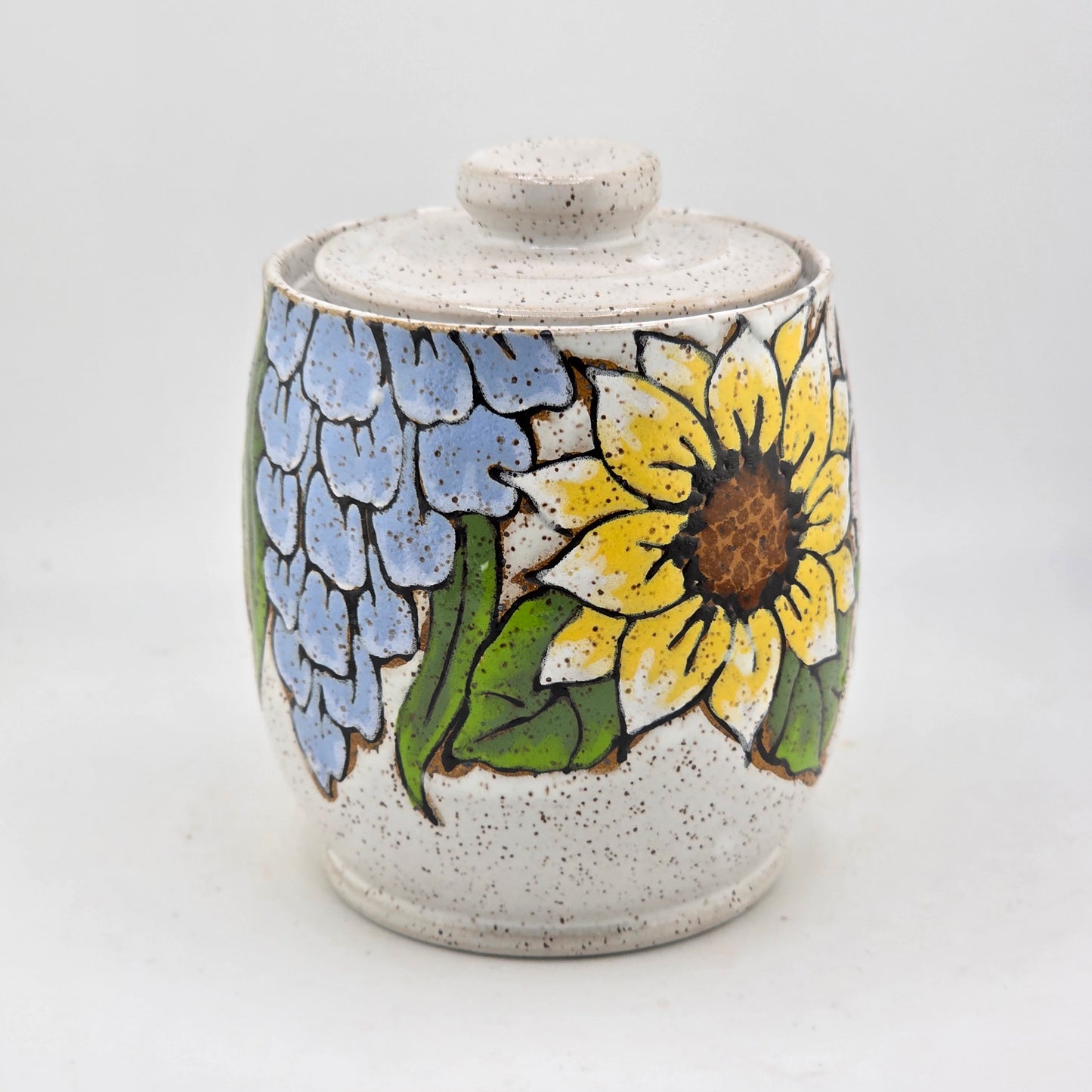 #143 Handmade stoneware jar