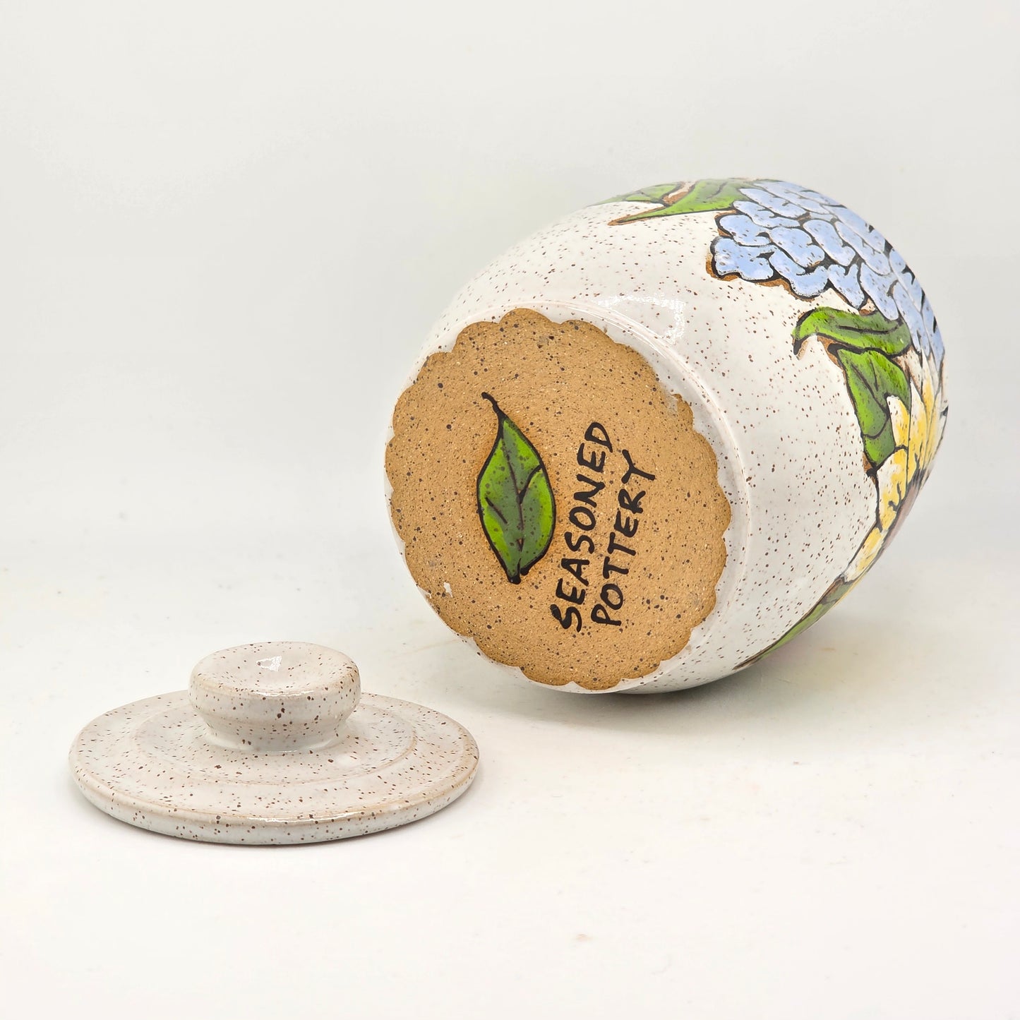 #143 Handmade stoneware jar