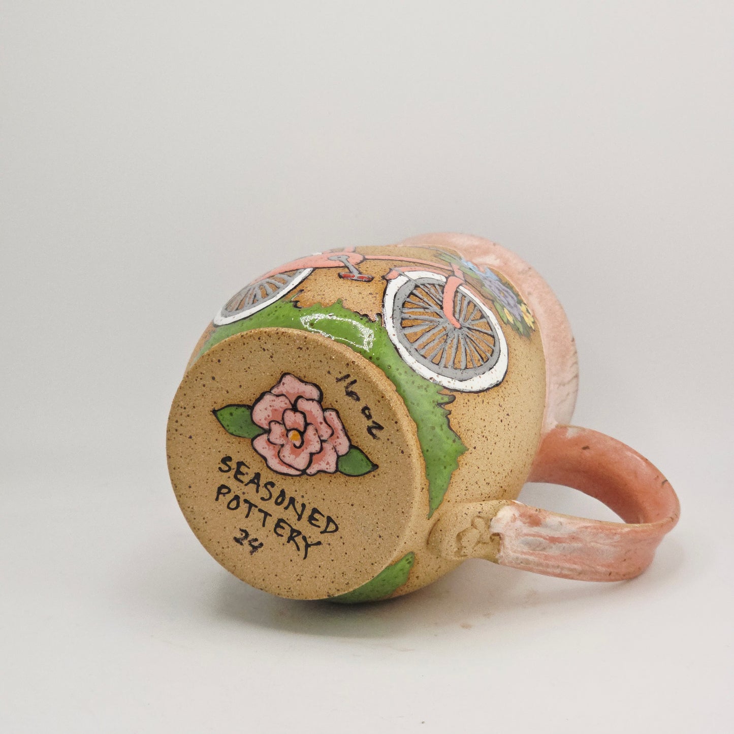 #124 Handmade stoneware Mug 16oz