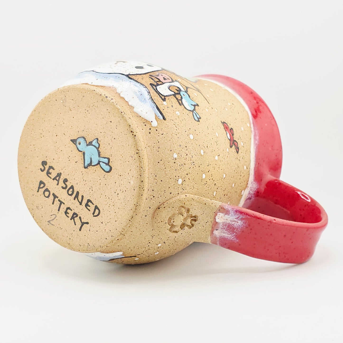 #02 Handmade stoneware mug 16-17oz