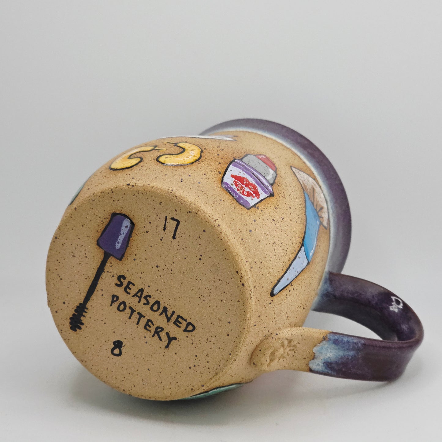 #08 Handmade stoneware Mug 17oz