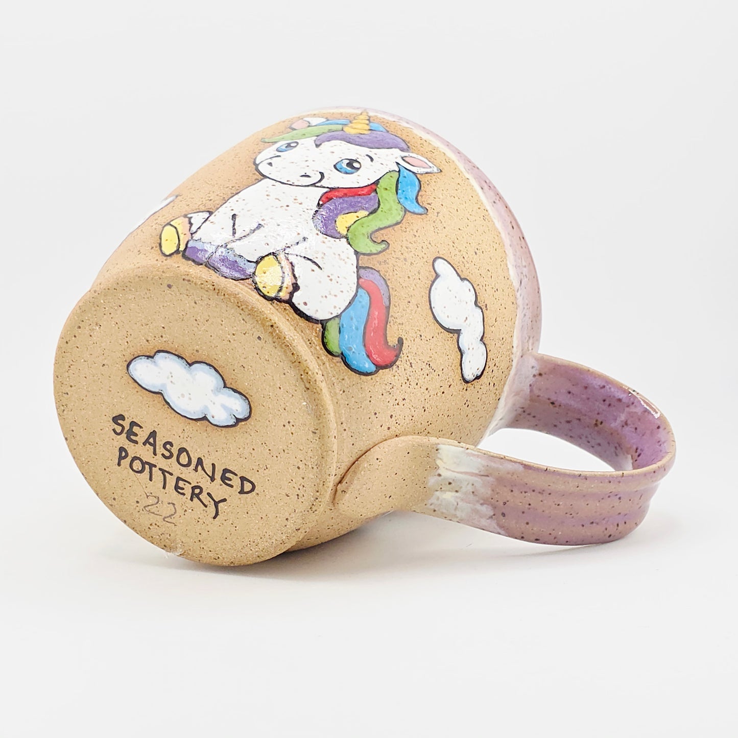 #21 Handmade stoneware mug 14 oz