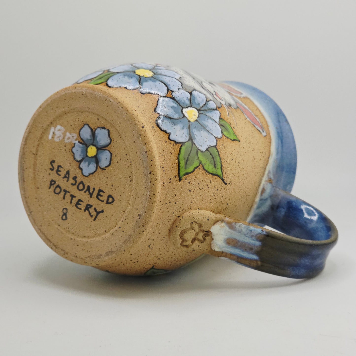 #08 Handmade stoneware Mug 18oz