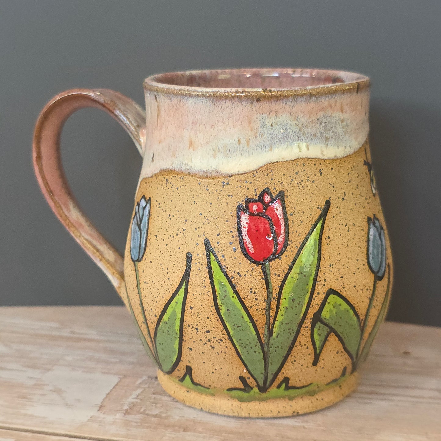 #112 Handmade stoneware mug 14oz