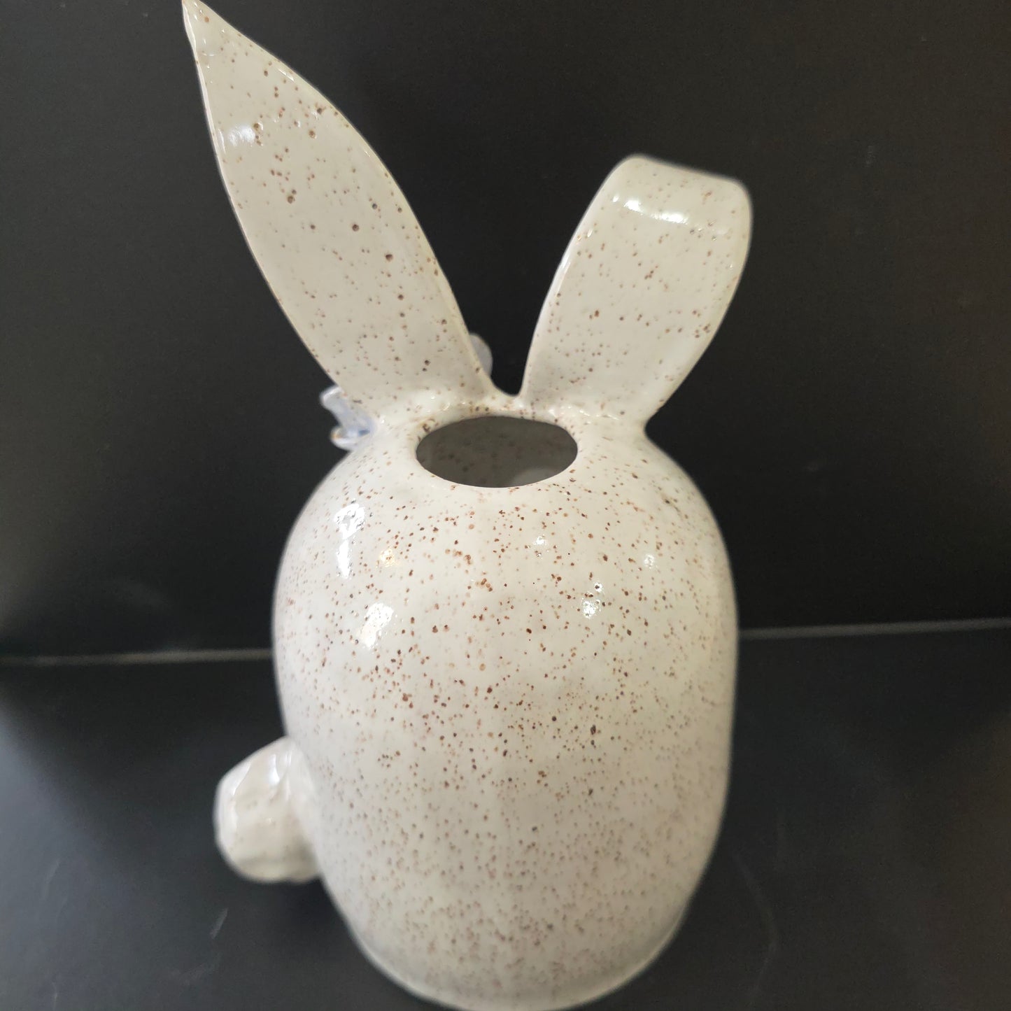 #004 Handmade stoneware Bunny Vase 8"