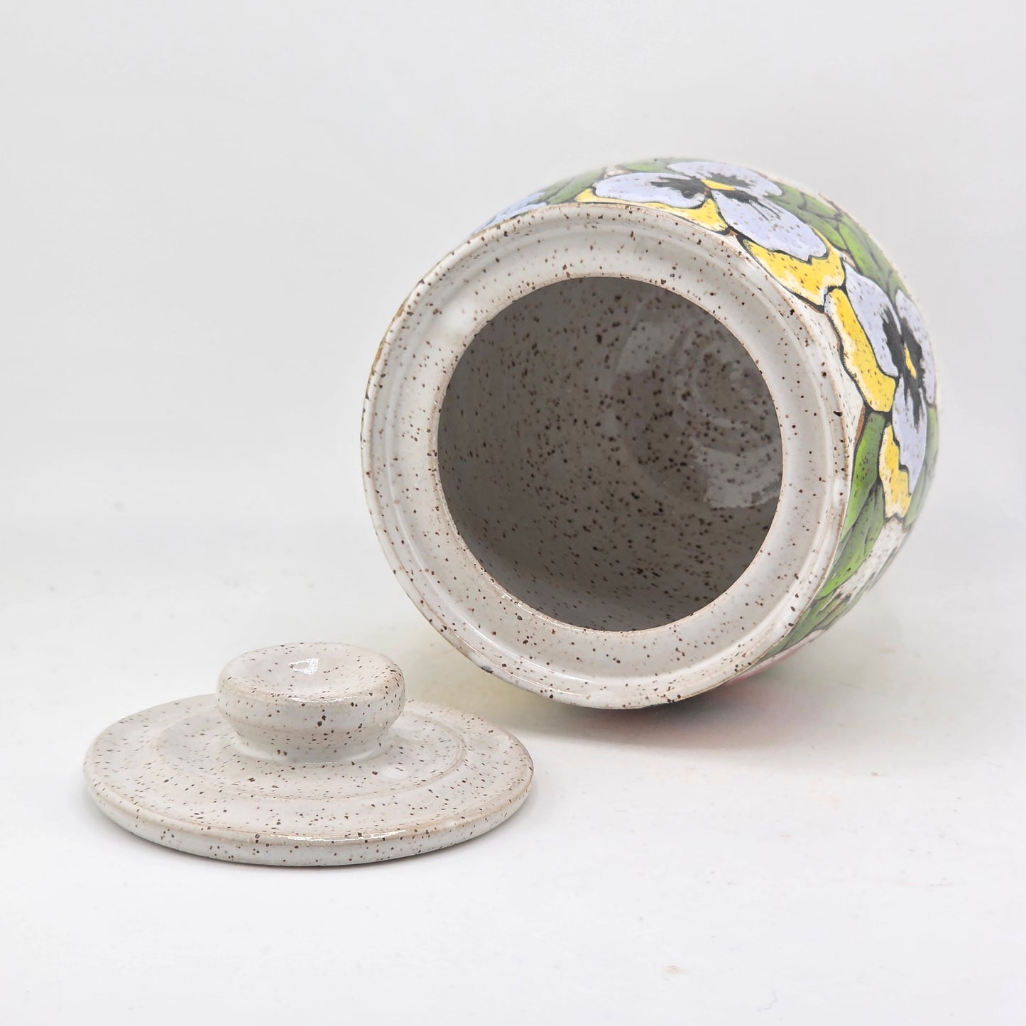 #143 Handmade stoneware jar