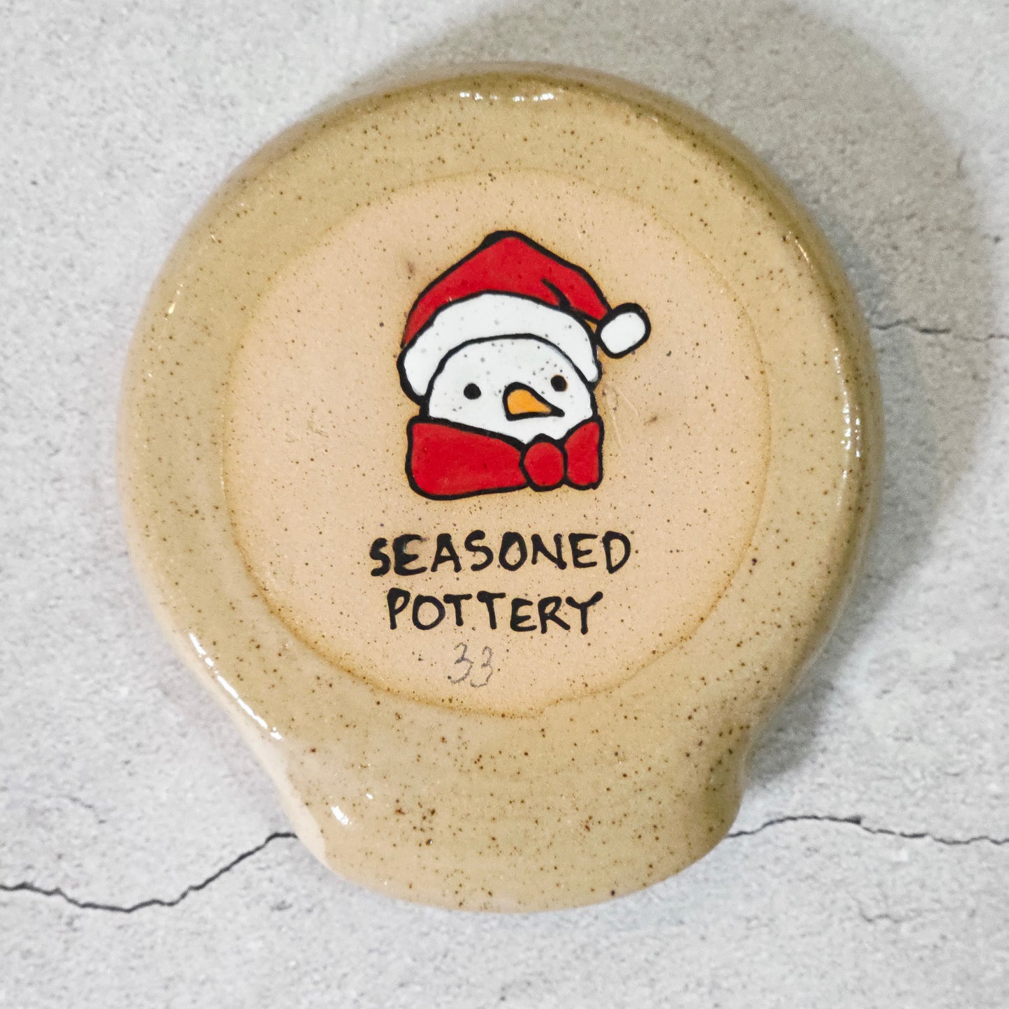 #33 Handmade stoneware spoonrest