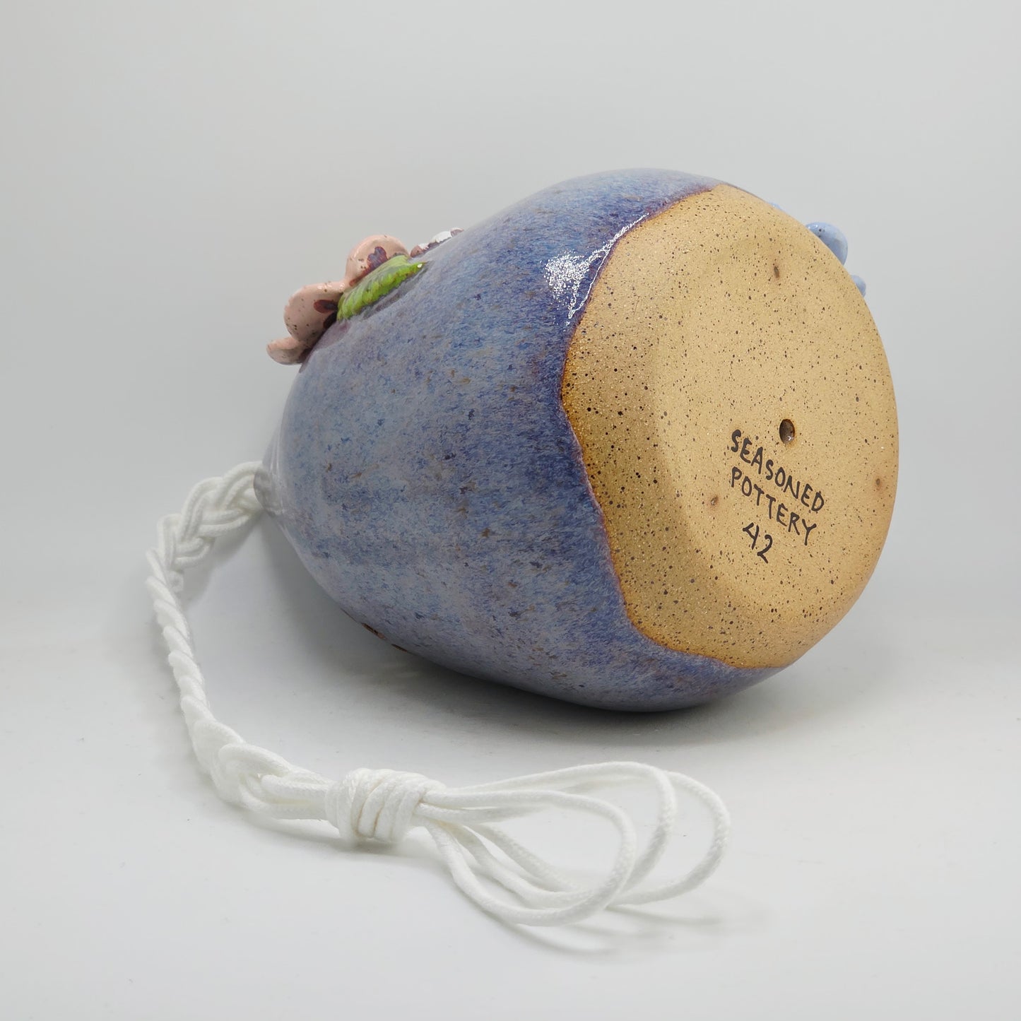 #42 Handmade stoneware Bird house 7x5