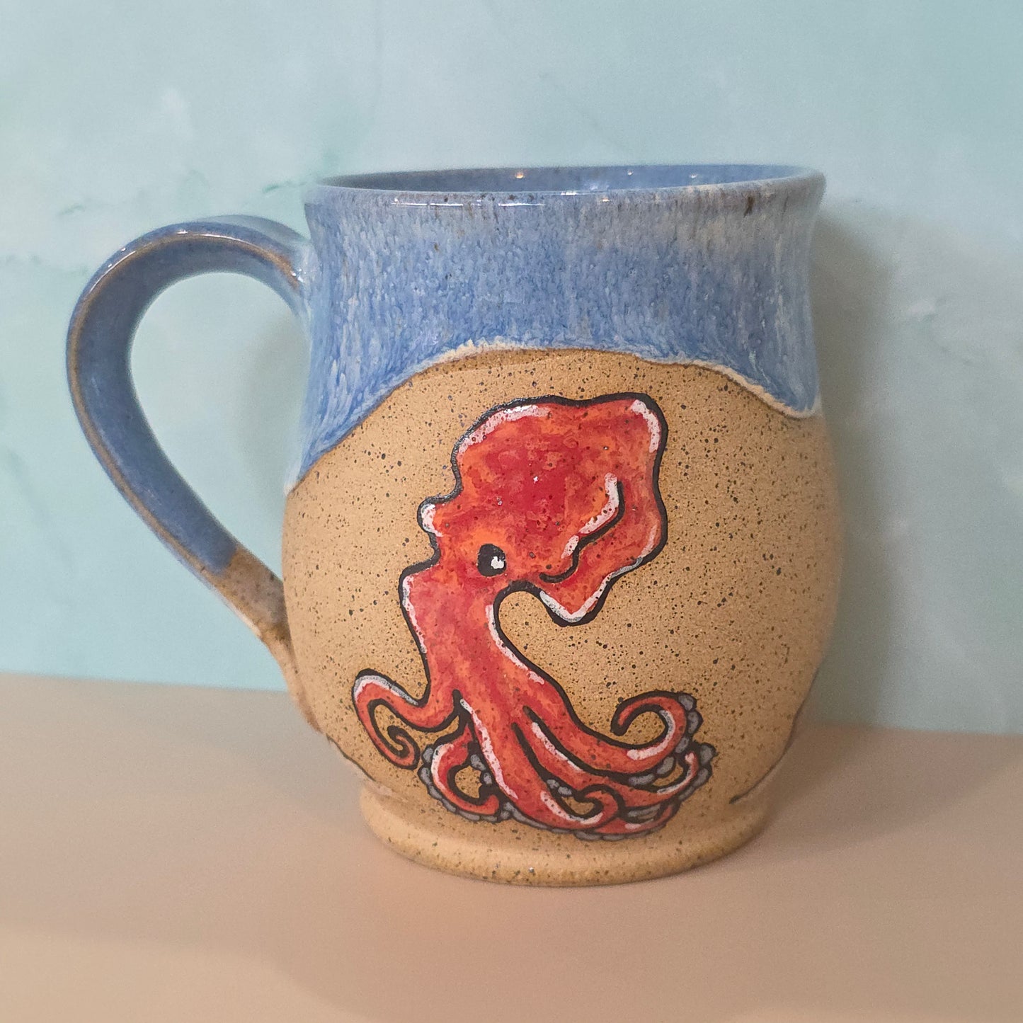 #113 Handmade stoneware mug 16oz