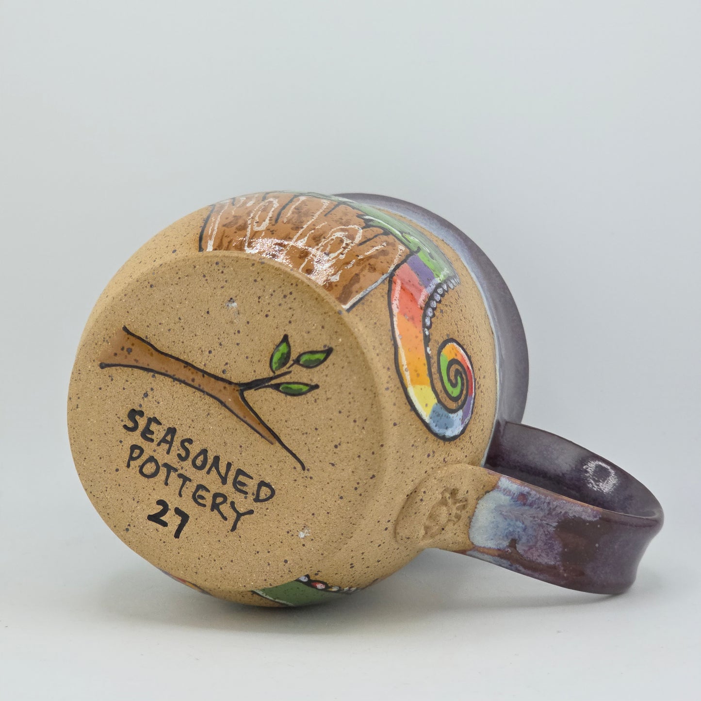 #127 Handmade stoneware mug