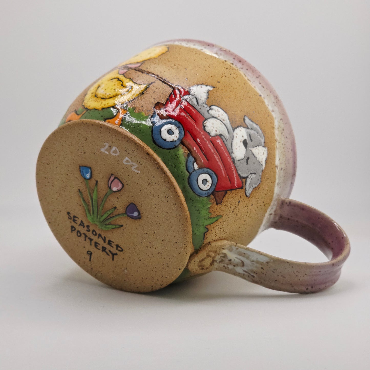 #09 Handmade stoneware Mug 20 oz