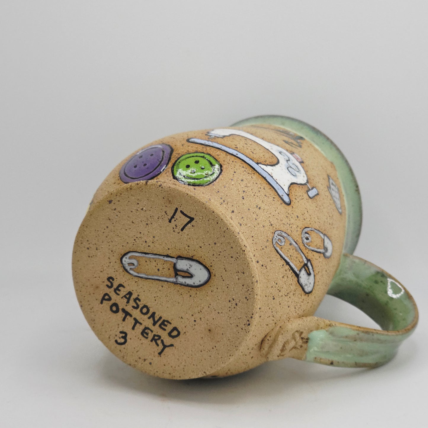 #03 Handmade stoneware Mug 17oz