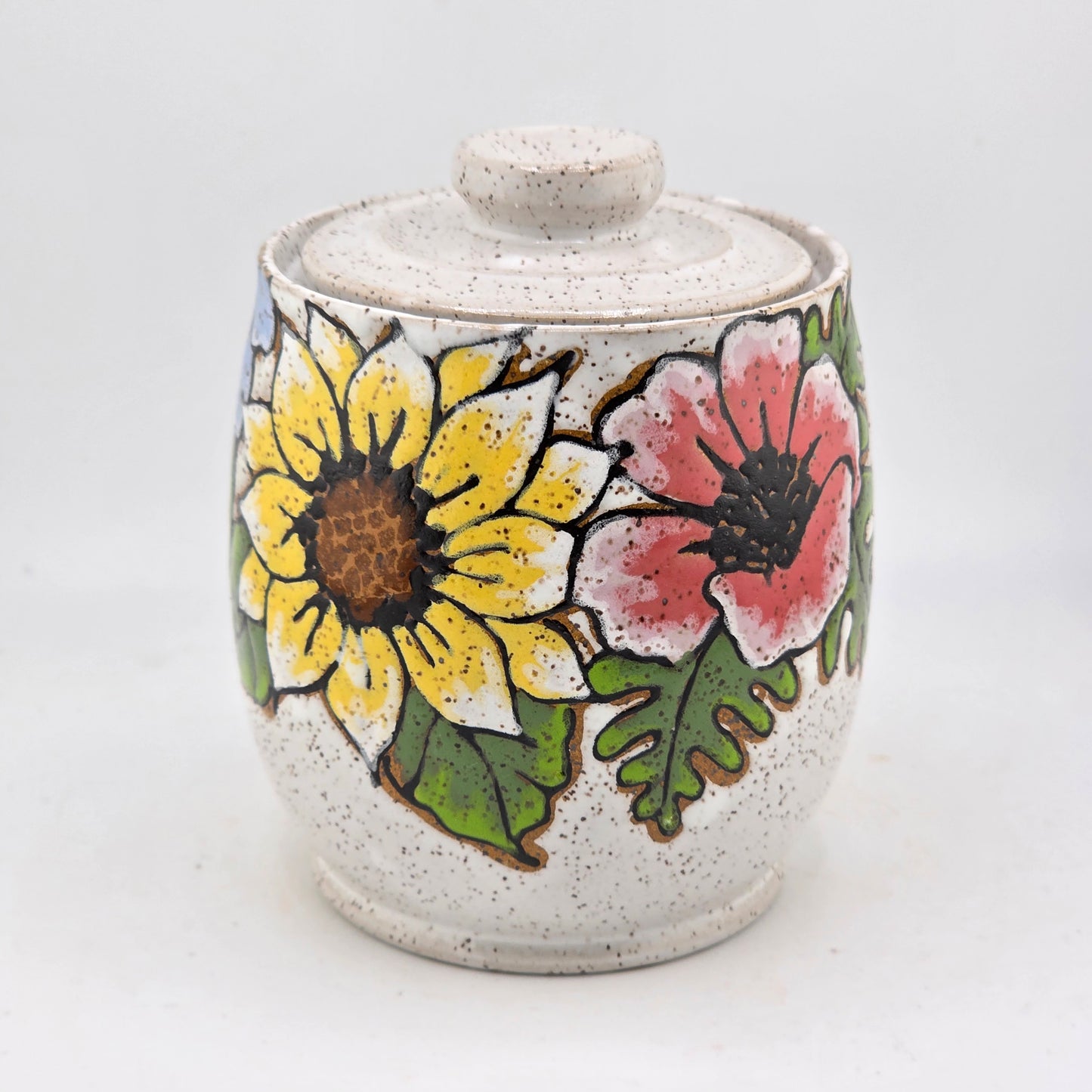#143 Handmade stoneware jar