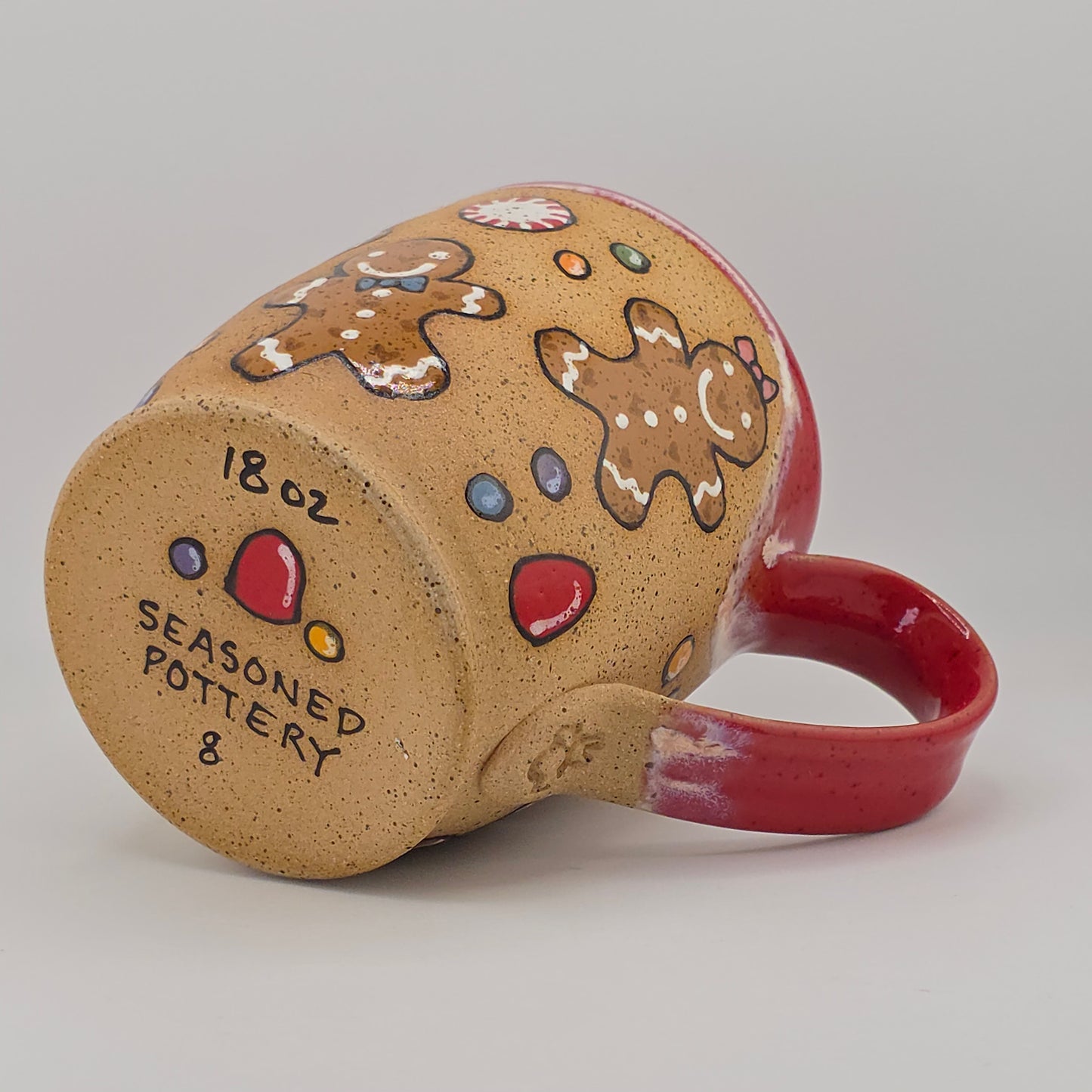 #08 Handmade stoneware mug 18 oz