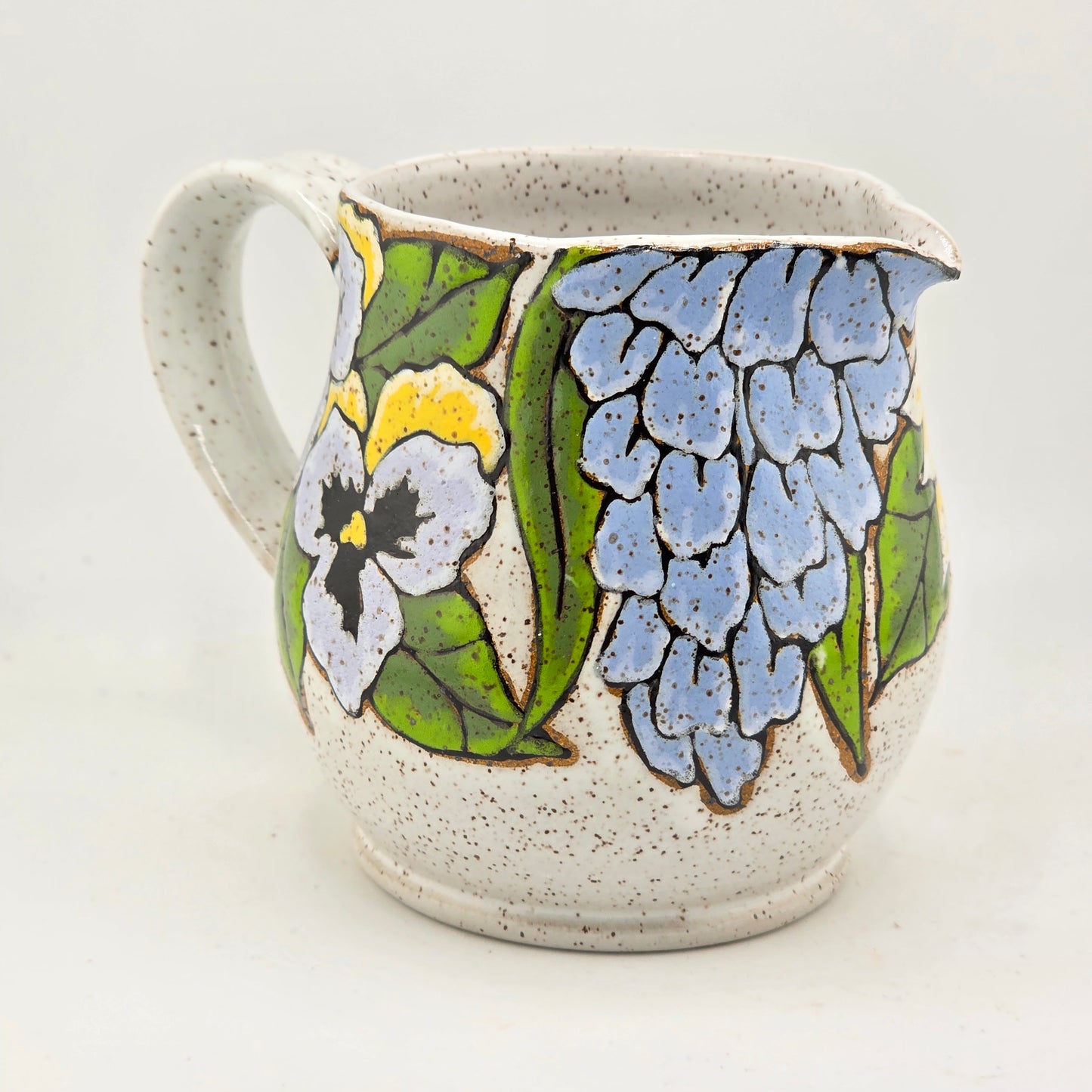 #142 Handmade stoneware creamer