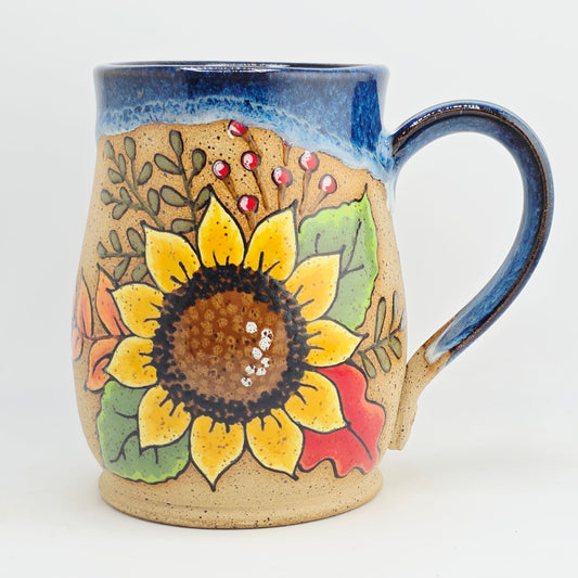 #12 Handmade stoneware Mug 17oz
