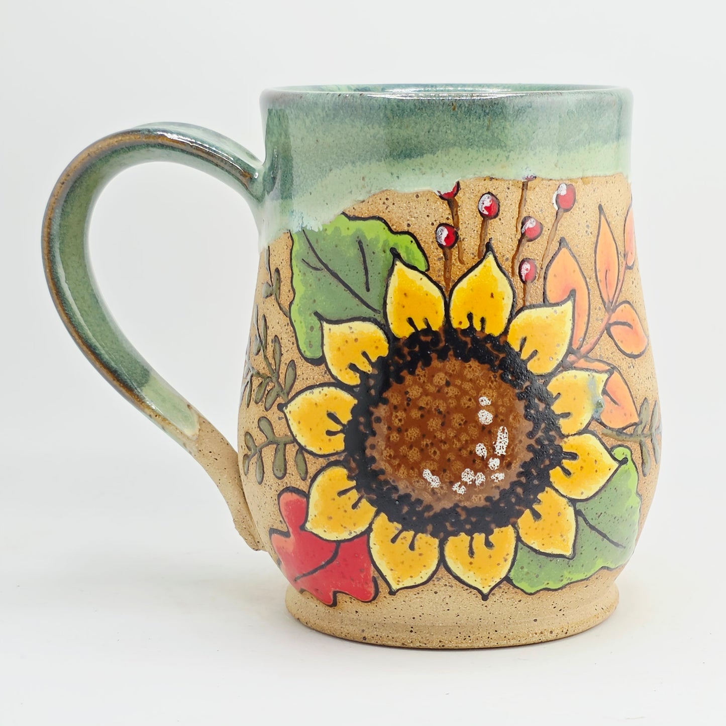 #13 Handmade stoneware Mug 18oz
