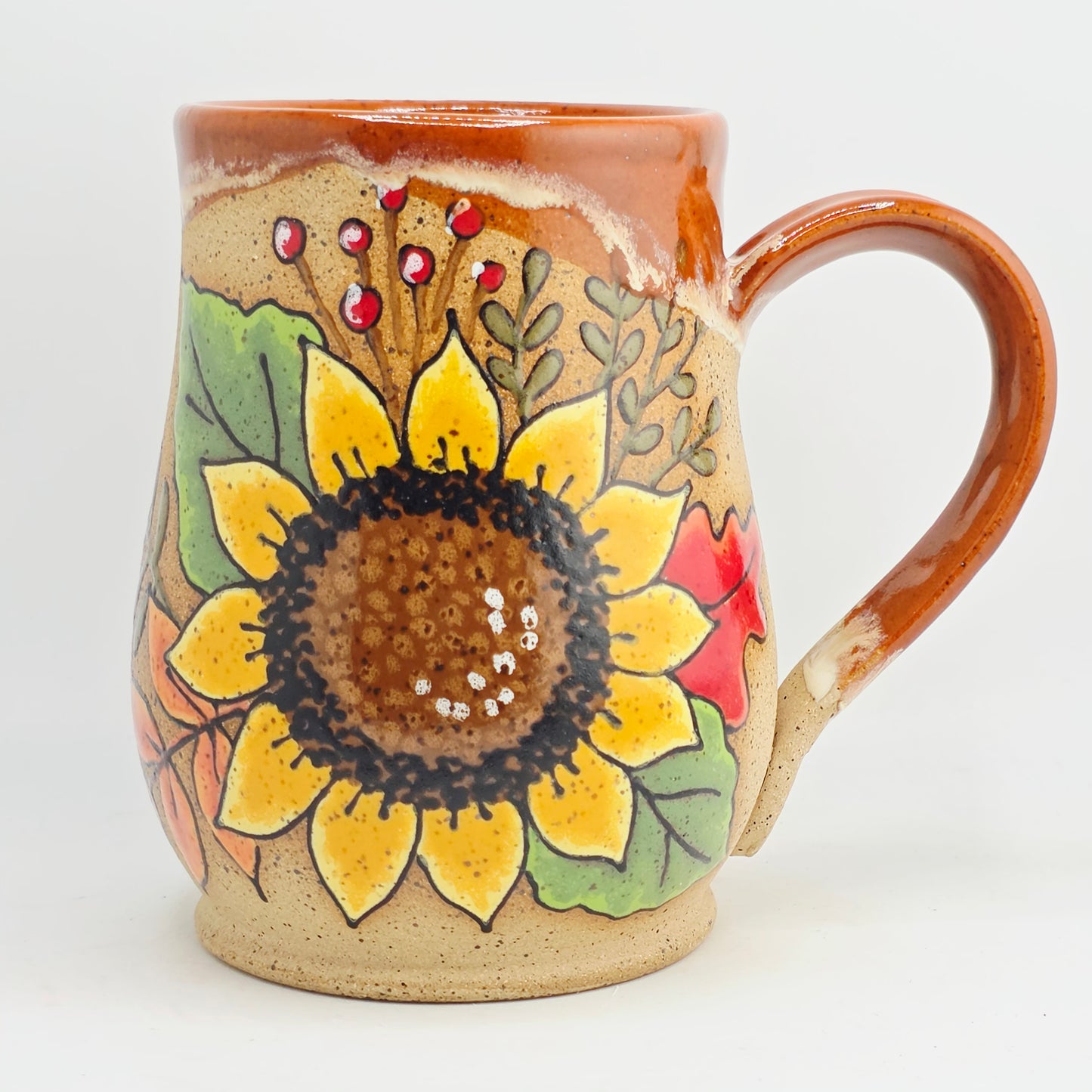#14 Handmade stoneware Mug 17oz
