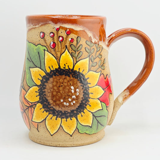 #14 Handmade stoneware Mug 17oz