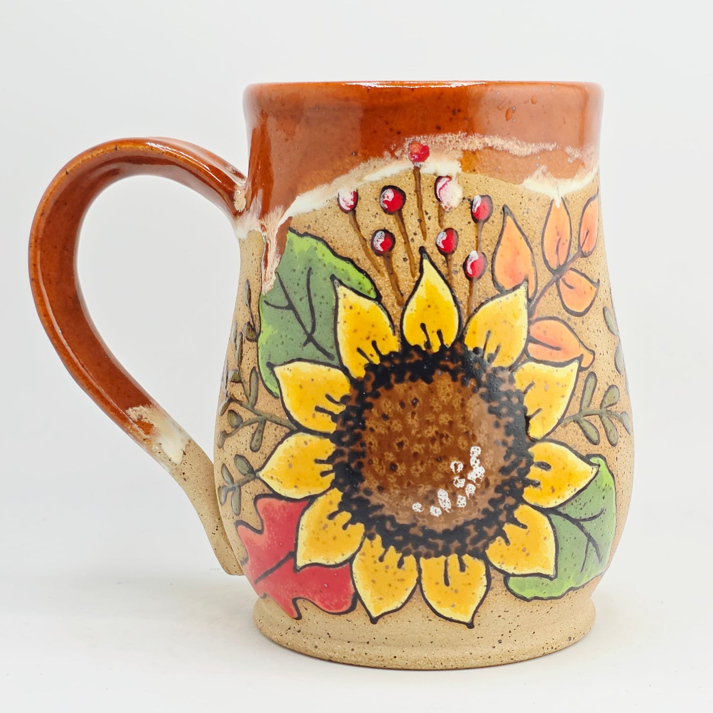 #14 Handmade stoneware Mug 17oz