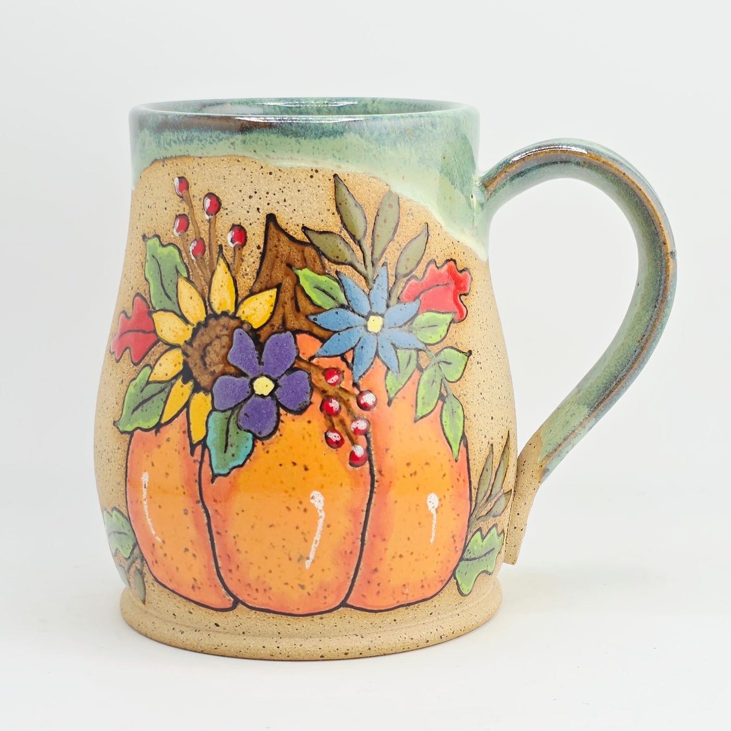 #16 Handmade stoneware Mug 17oz