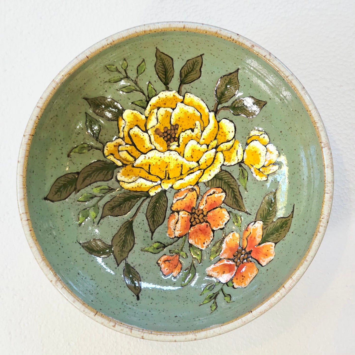 #28 Handmade stoneware bowl 7.5x2