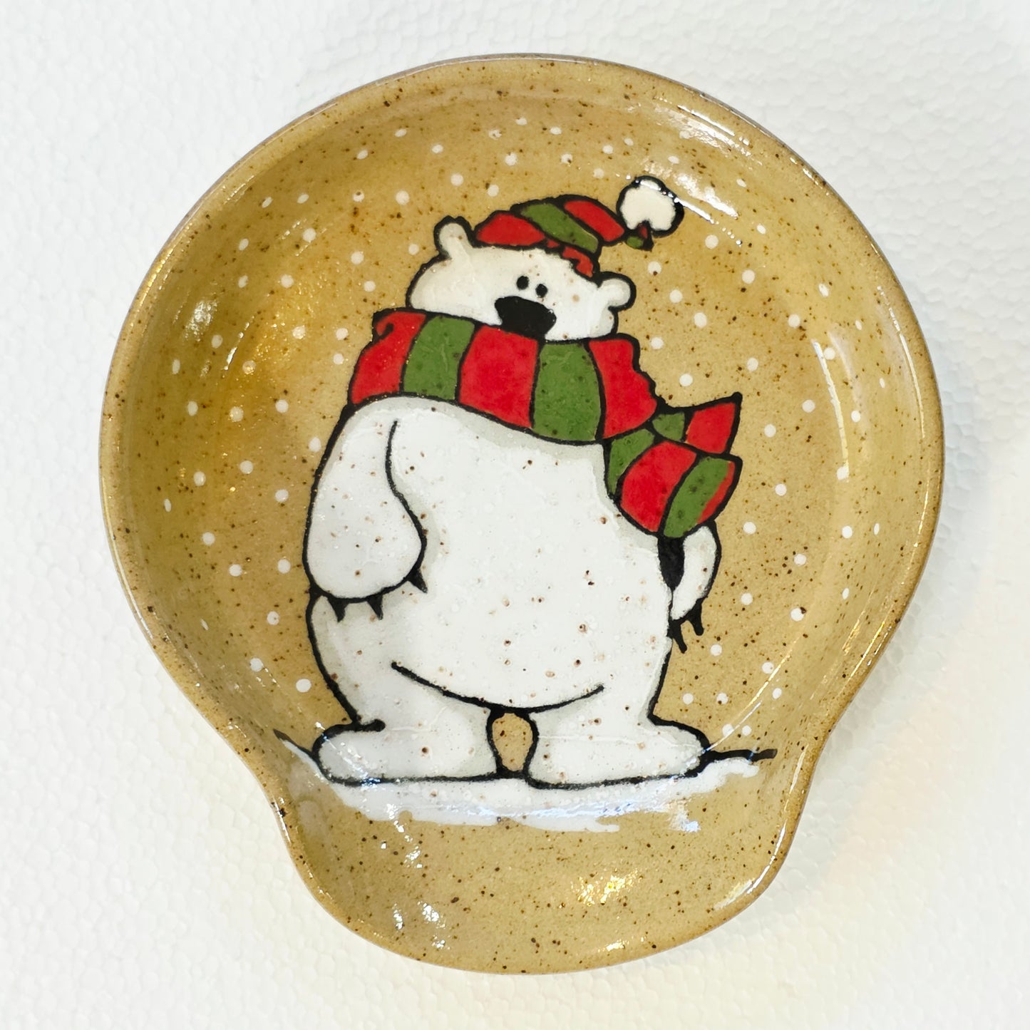 #33 Handmade stoneware spoonrest