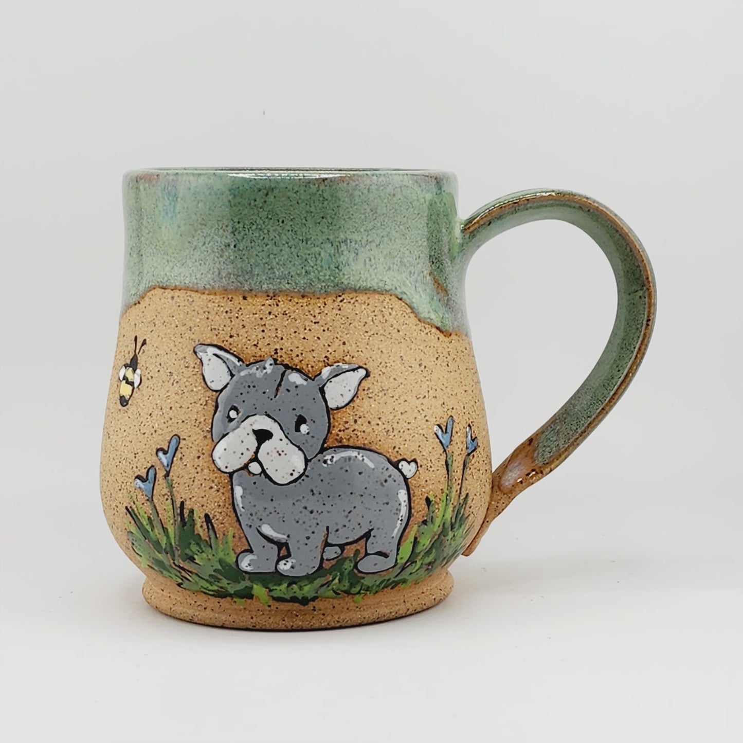 #16 Handmade stoneware mug 14-16 0z – seasonedpottery