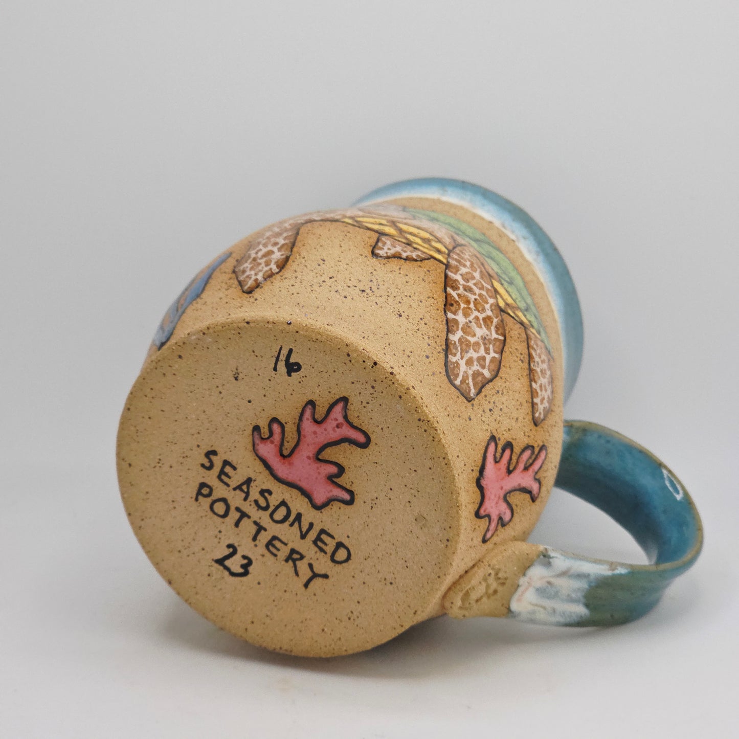 #023 Handmade stoneware Mug   16oz