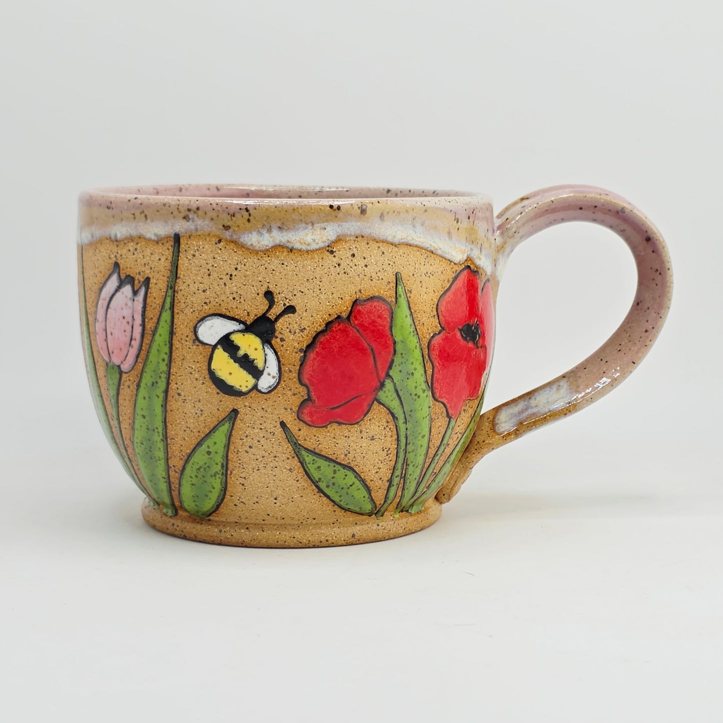 #28 Handmade stoneware Mug 12 0z