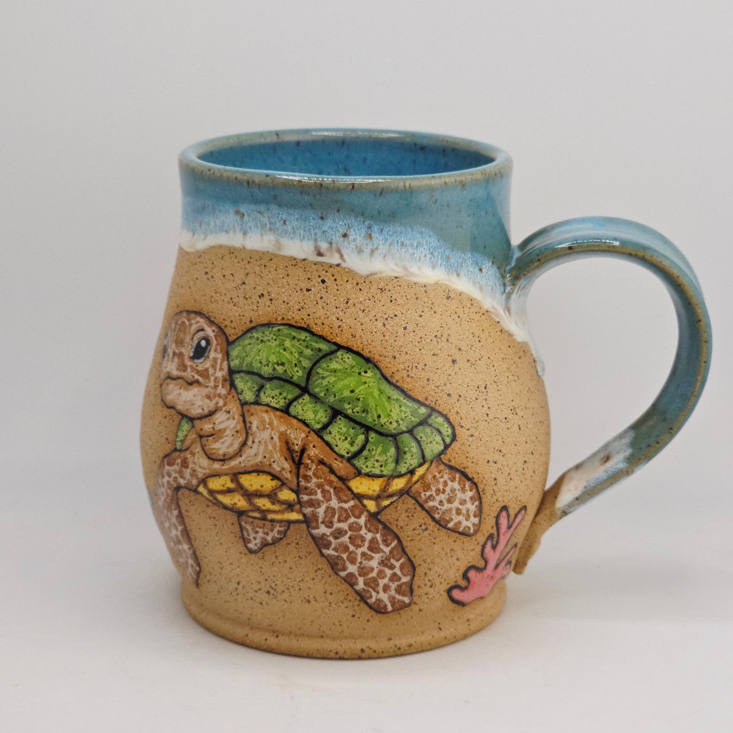 #023 Handmade stoneware Mug   16oz