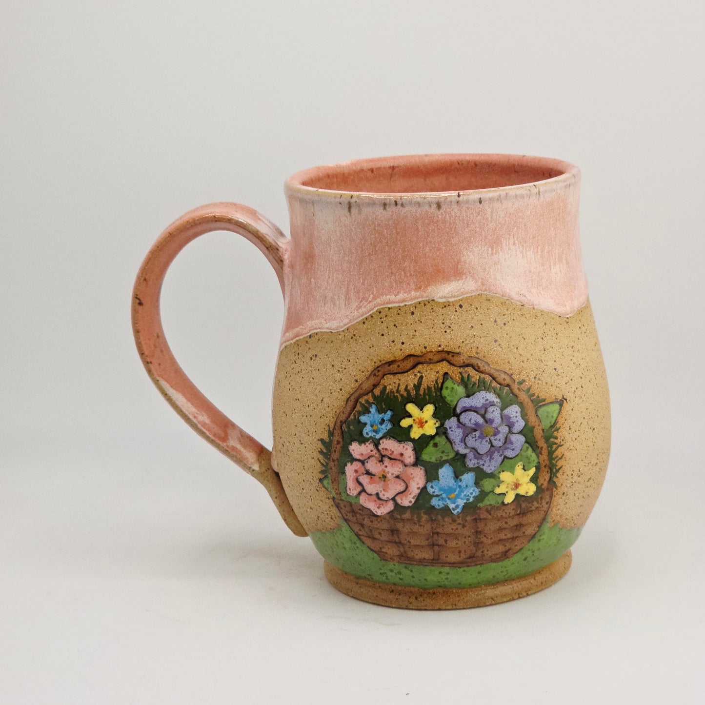 #124 Handmade stoneware Mug   16oz