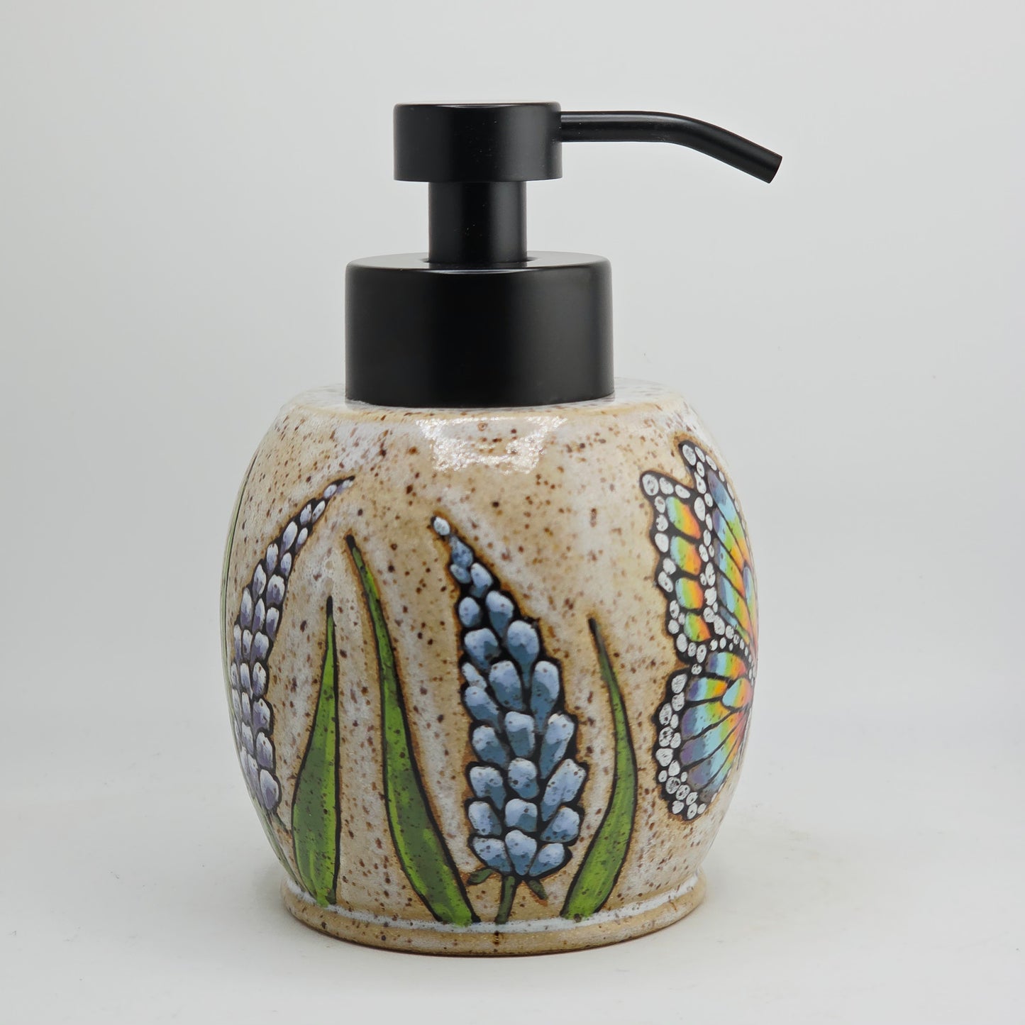 #34 Handmade stoneware soap dispenser