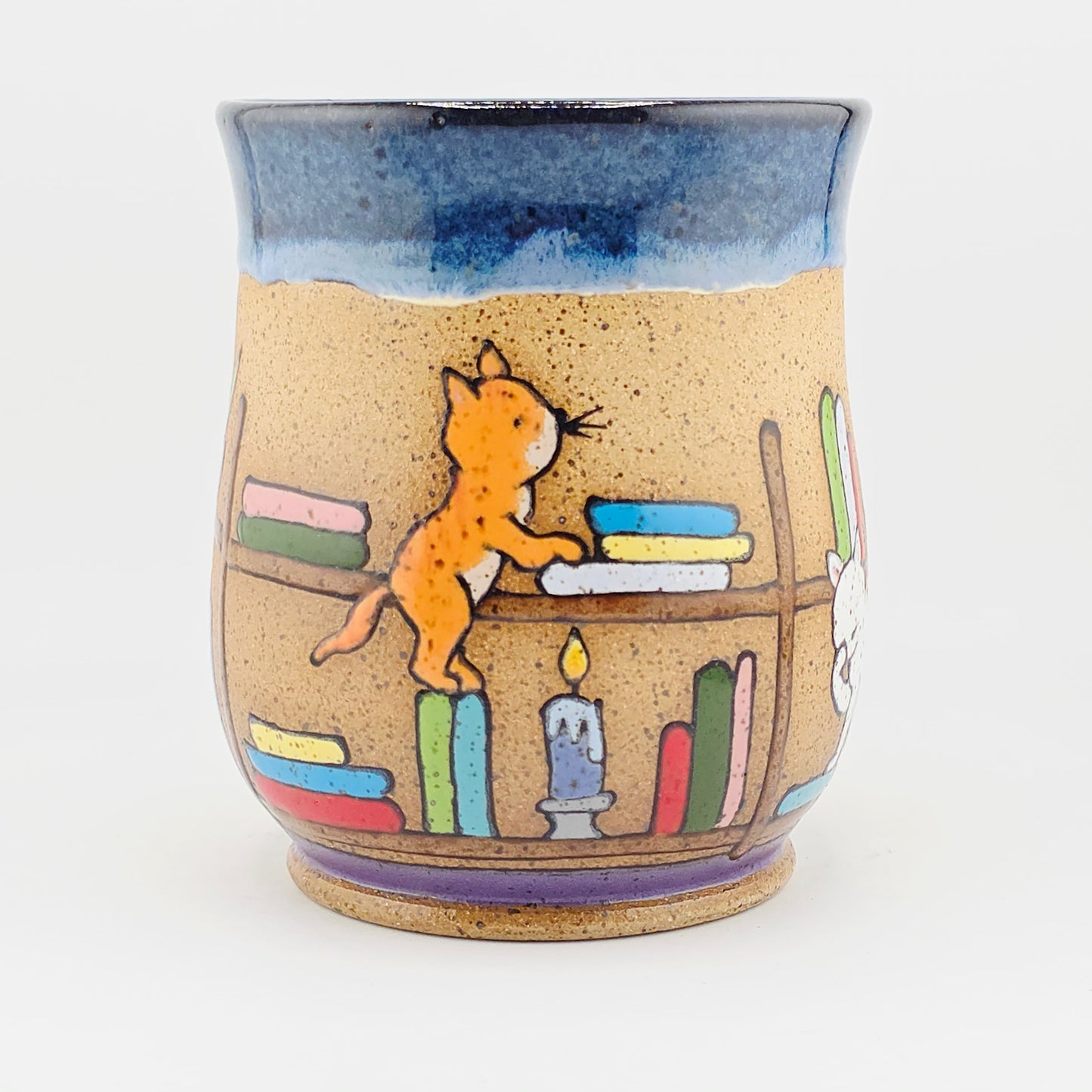 #10 Handmade stoneware mug 16-17 oz