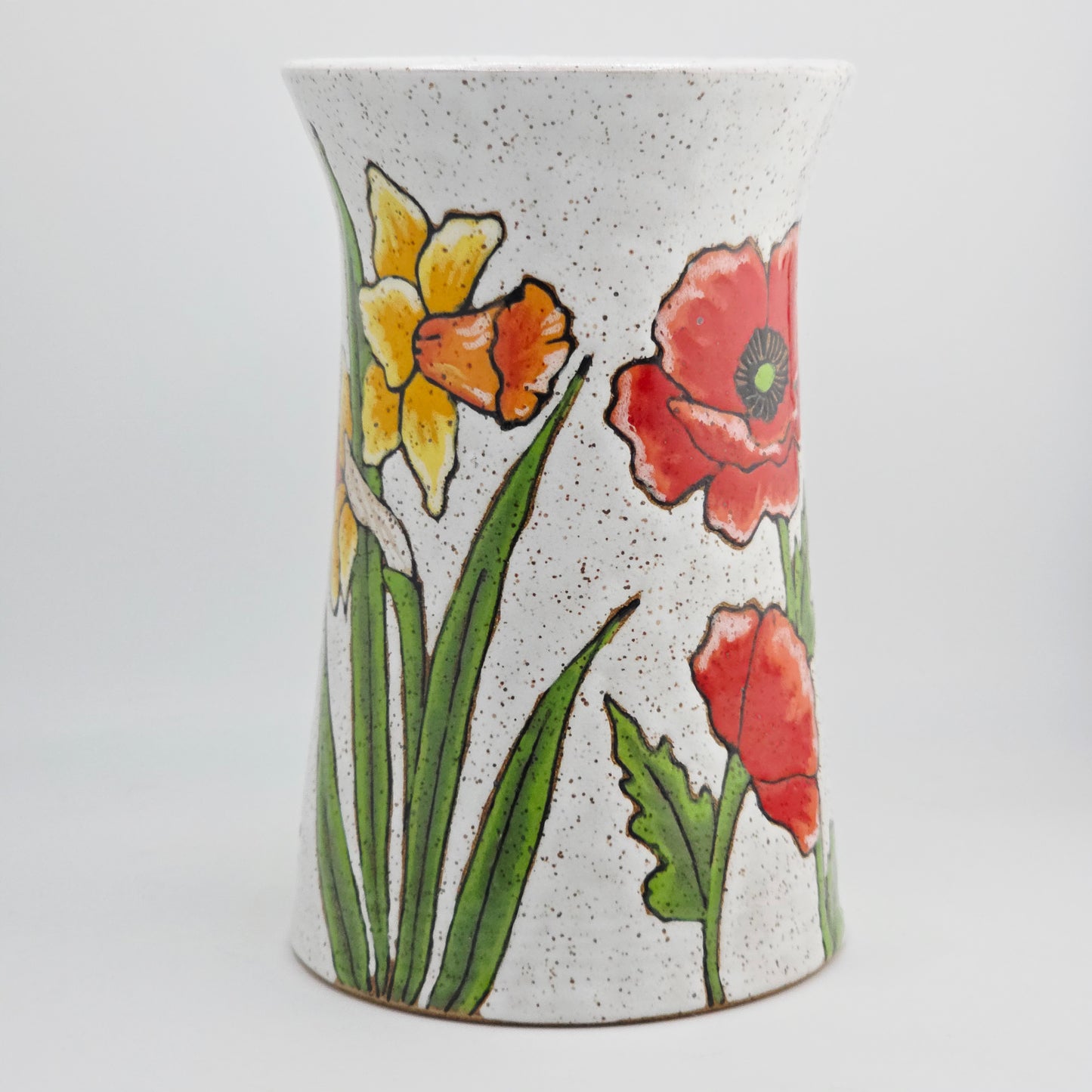 #047 Handmade stoneware vase 6.5x4.5