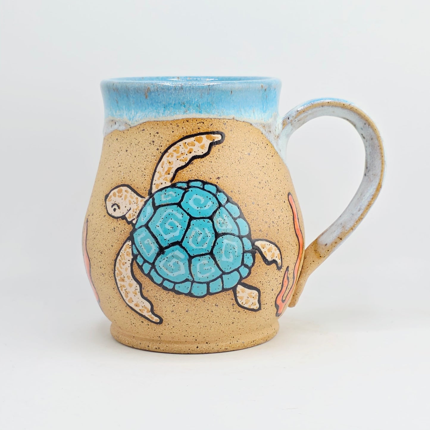 #09 Handmade stoneware Mug 16oz