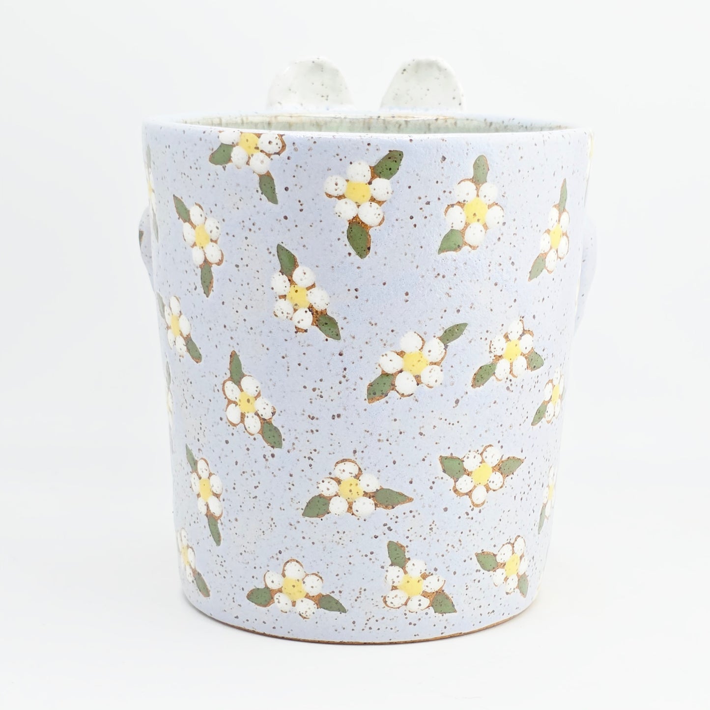 #39 Handmade stoneware planter / vase 5x4.5