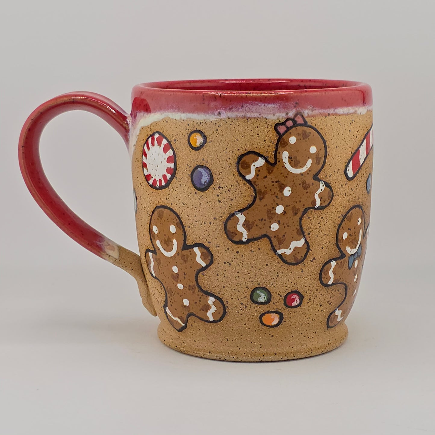 #08 Handmade stoneware mug 18 oz