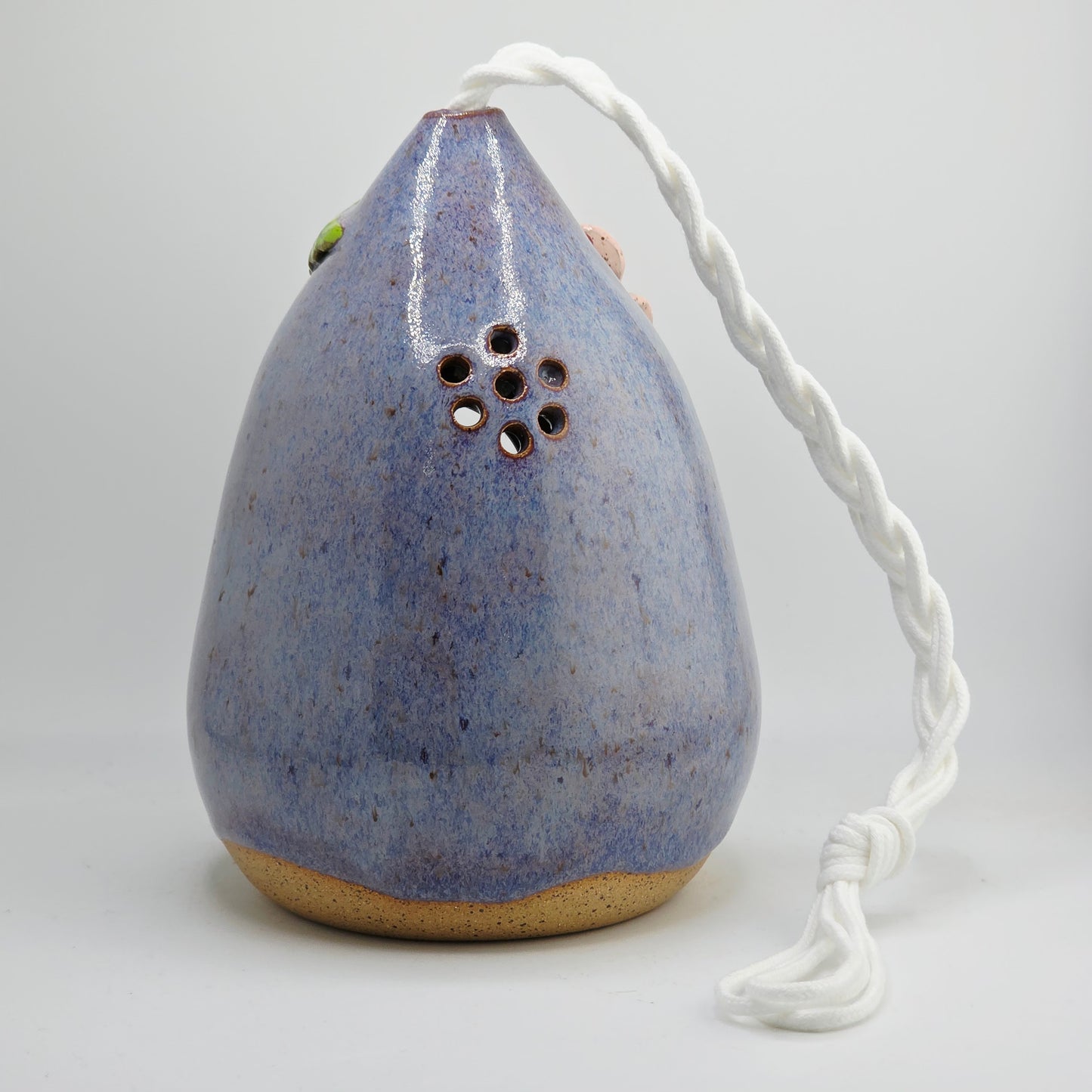 #42 Handmade stoneware Bird house 7x5