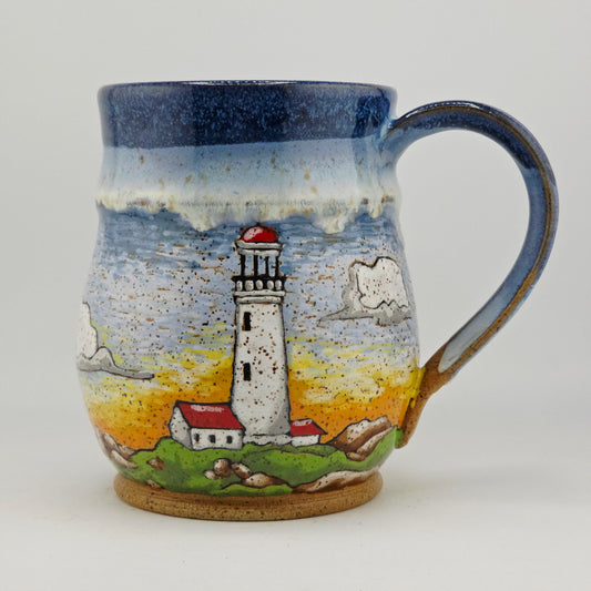 #18 Handmade stoneware mug 18oz