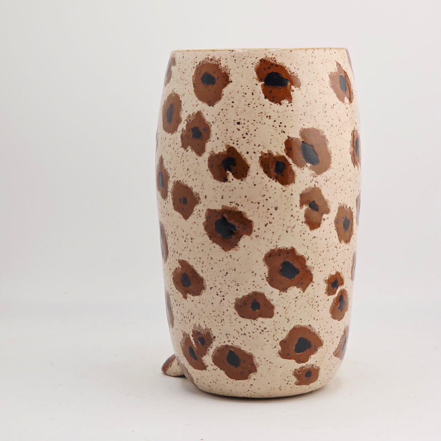 #46 Handmade stoneware vase 6x3.5