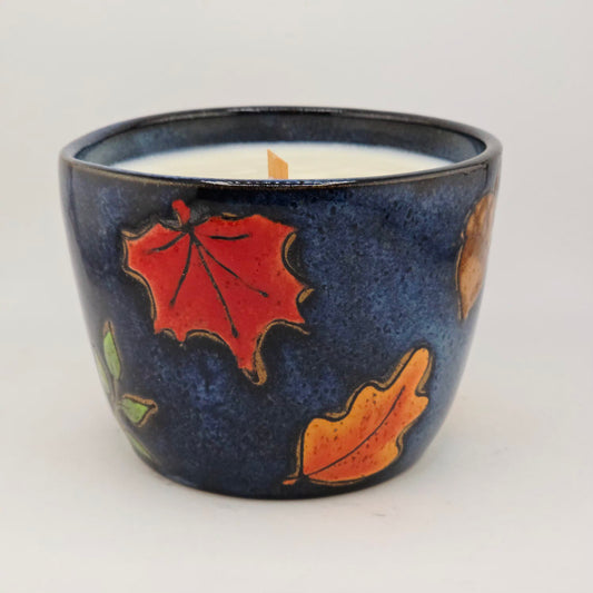 #26 Handmade stoneware candle - cinnamon spice