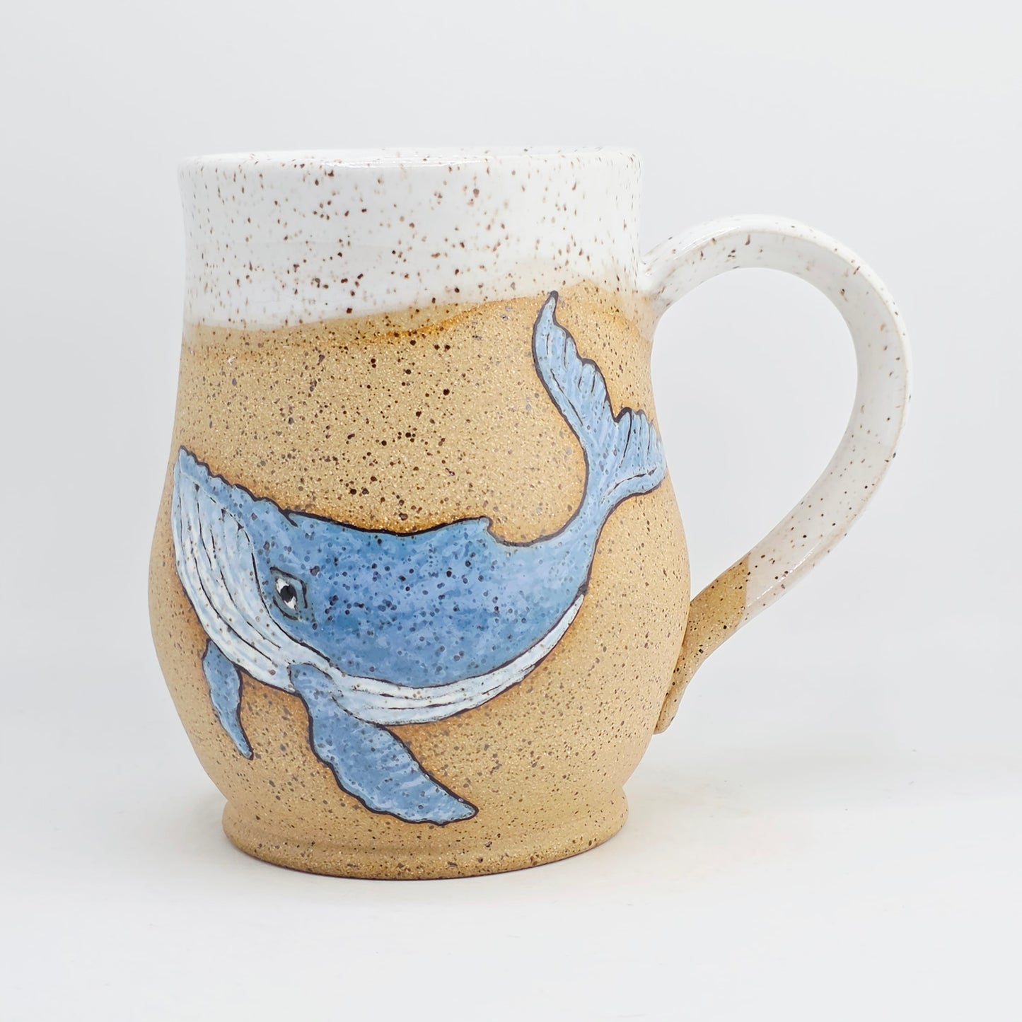 #16 Handmade stoneware Mug 17oz