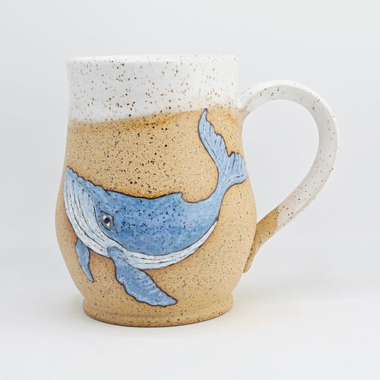 #16 Handmade stoneware Mug 17oz