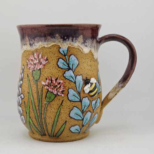#024 Handmade stoneware mug 18oz