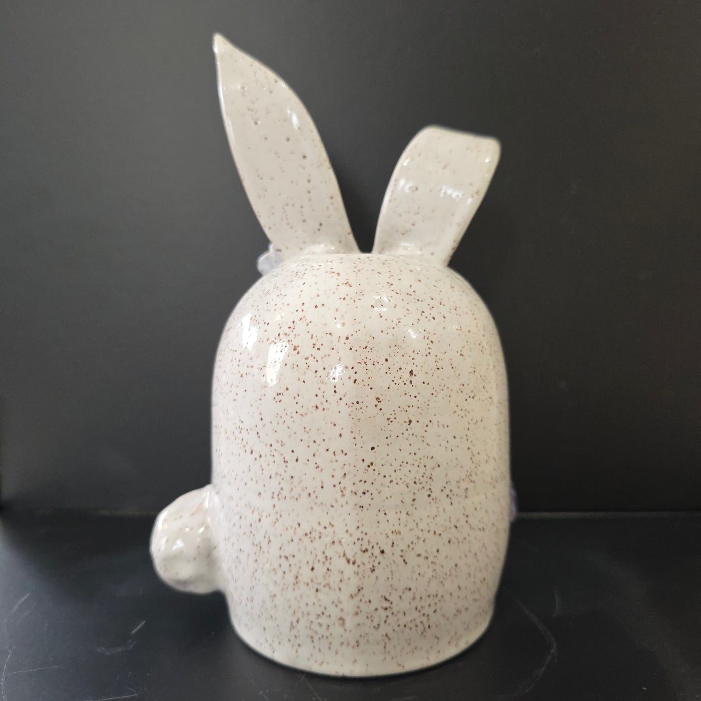 #004 Handmade stoneware Bunny Vase 8"