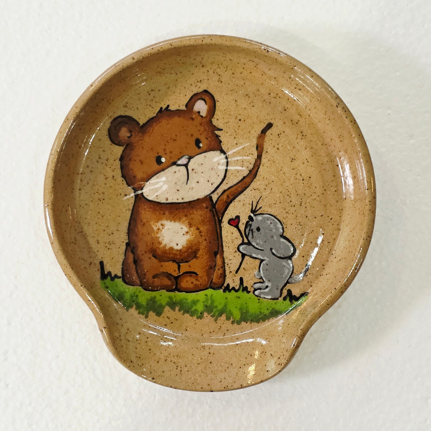 #61 Handmade stoneware spoonrest