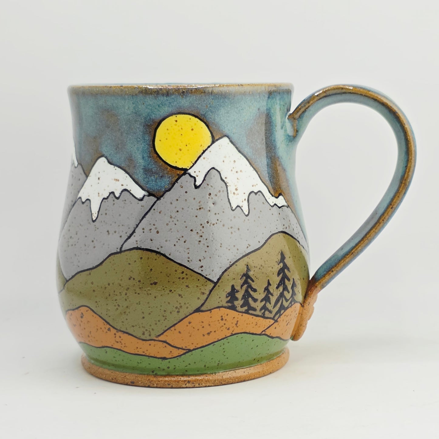 #40 Handmade stoneware Mug 16oz