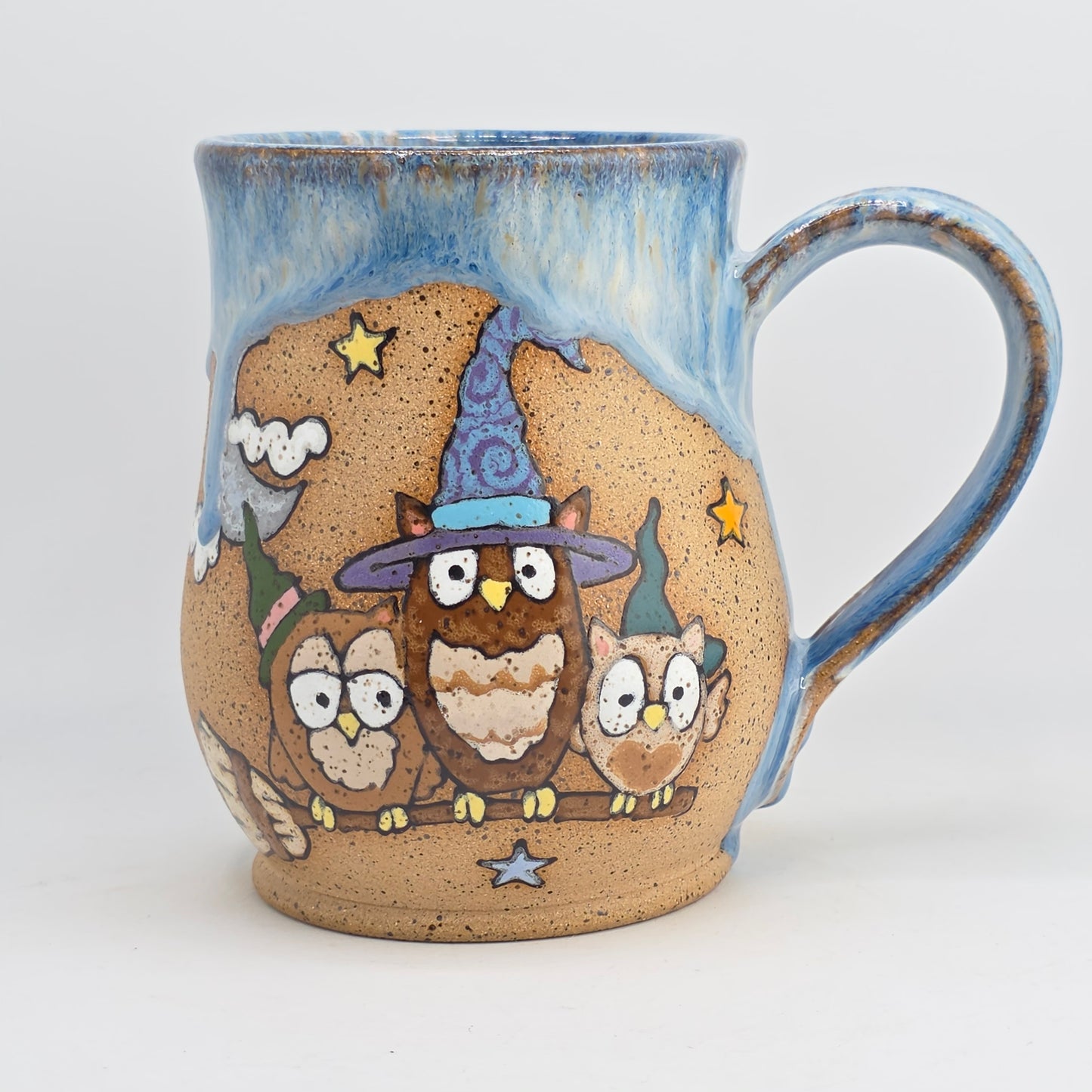 #30 Handmade stoneware Mug *discounted drips